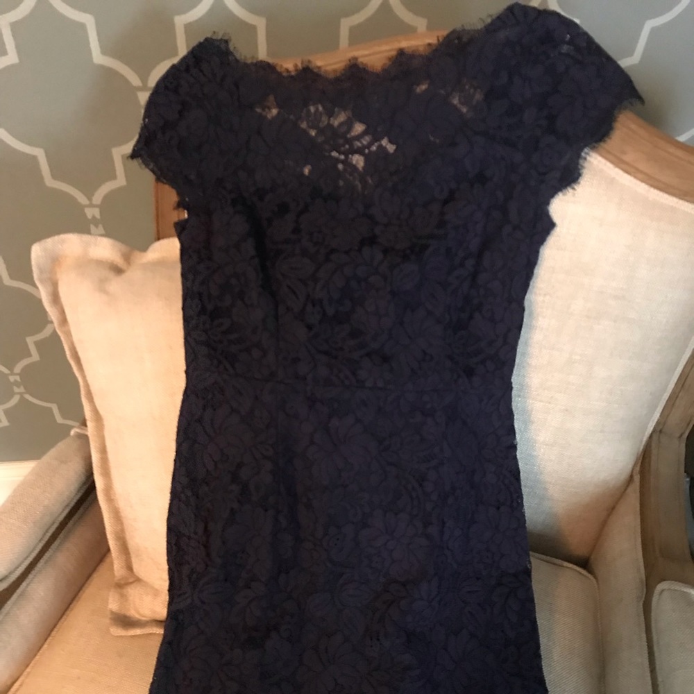 Lacey navy dress